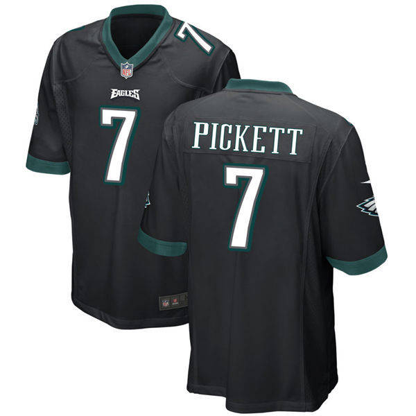  Men's Philadelphia Eagles #7 Kenny Pickett Nike Black Vapor Limited Jersey 