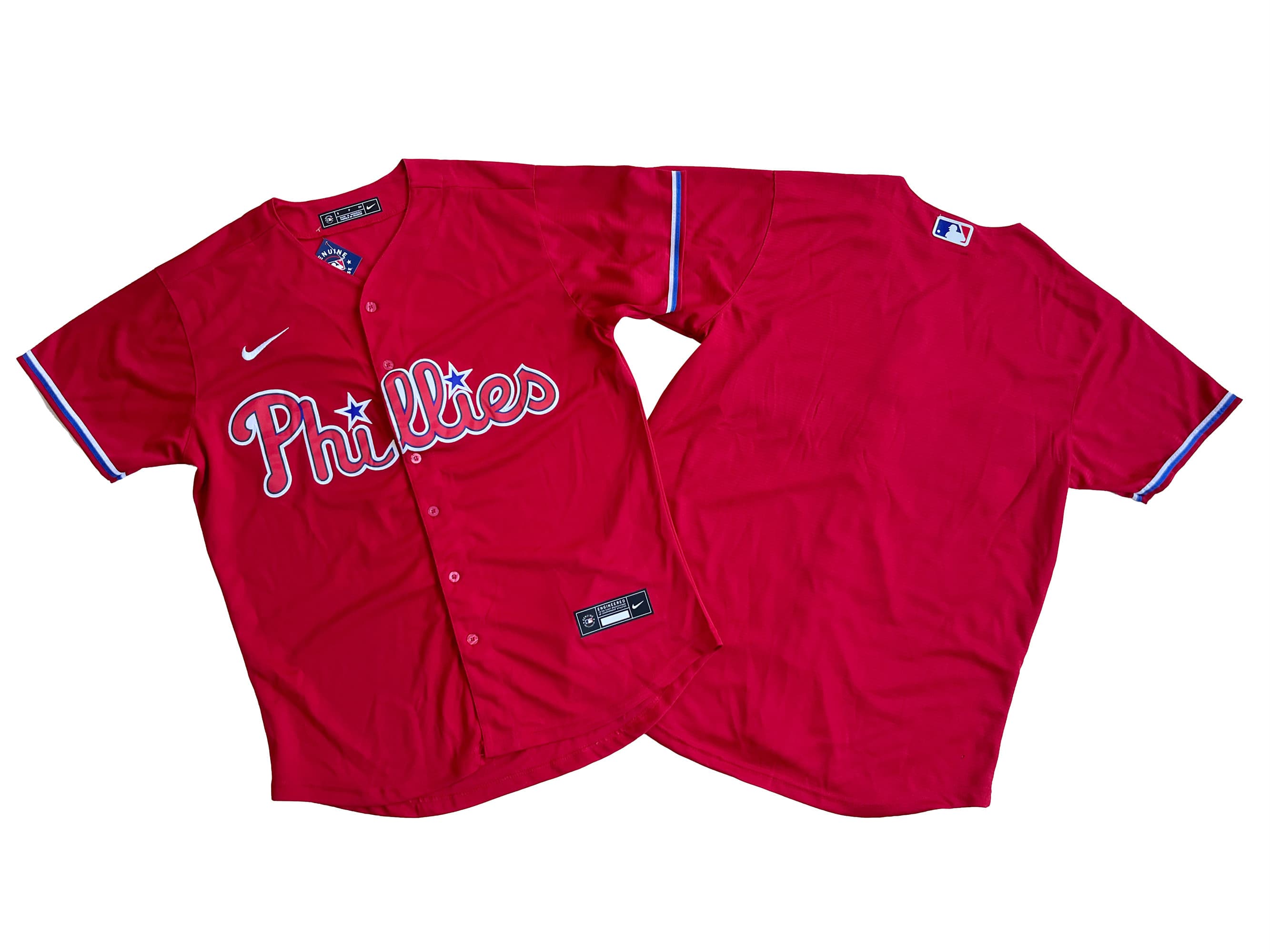 -Men's Philadelphia Phillies Nike Red Cool Base Jersey