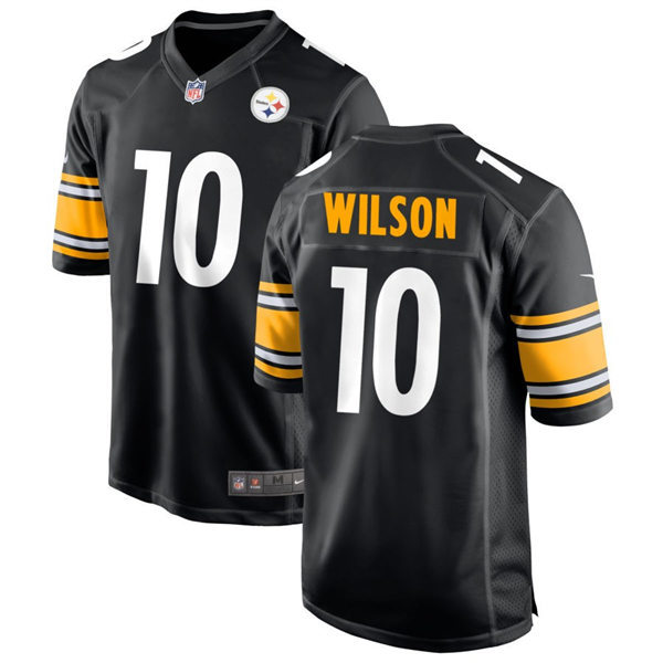  Men's Pittsburgh Steelers #10 Roman Wilson Nike Black Vapor Limited Player Jersey 