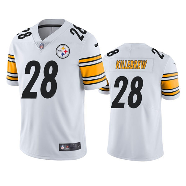  Men's Pittsburgh Steelers #28 Miles Killebrew Nike 2023 White Vapor F.U.S.E. Limited Jersey 