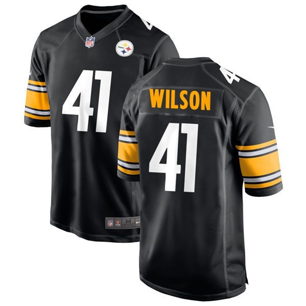  Men's Pittsburgh Steelers #41 Payton Wilson Nike Black Vapor Limited Player Jersey 
