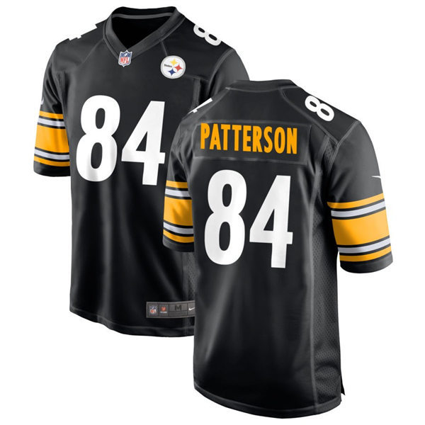  Men's Pittsburgh Steelers #84 Cordarrelle Patterson Nike Black Vapor Limited Player Jersey 