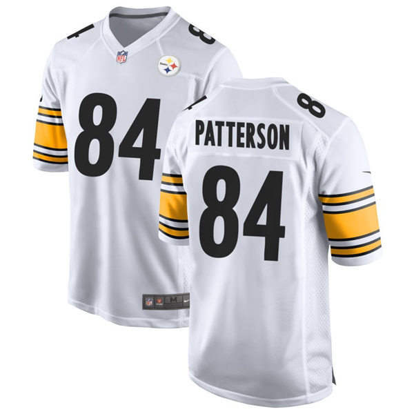  Men's Pittsburgh Steelers #84 Cordarrelle Patterson Nike White Vapor Limited Player Jersey 