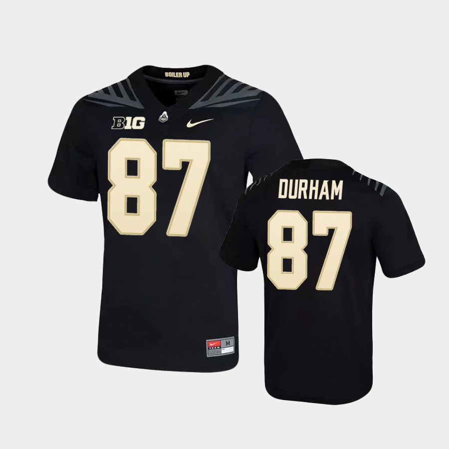  Men's Purdue Boilermakers #87 Payne Durham Nike Black College Game Football Jersey