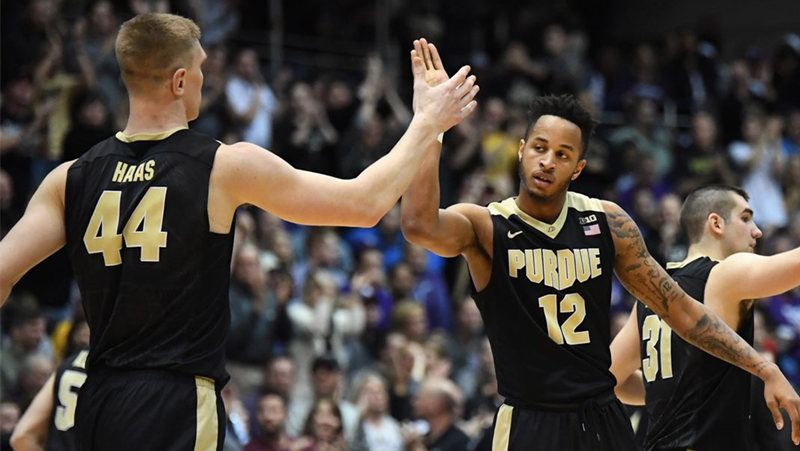  Men's Purdue Boilermakers Custom Nike Black College Game Basketball Jersey 