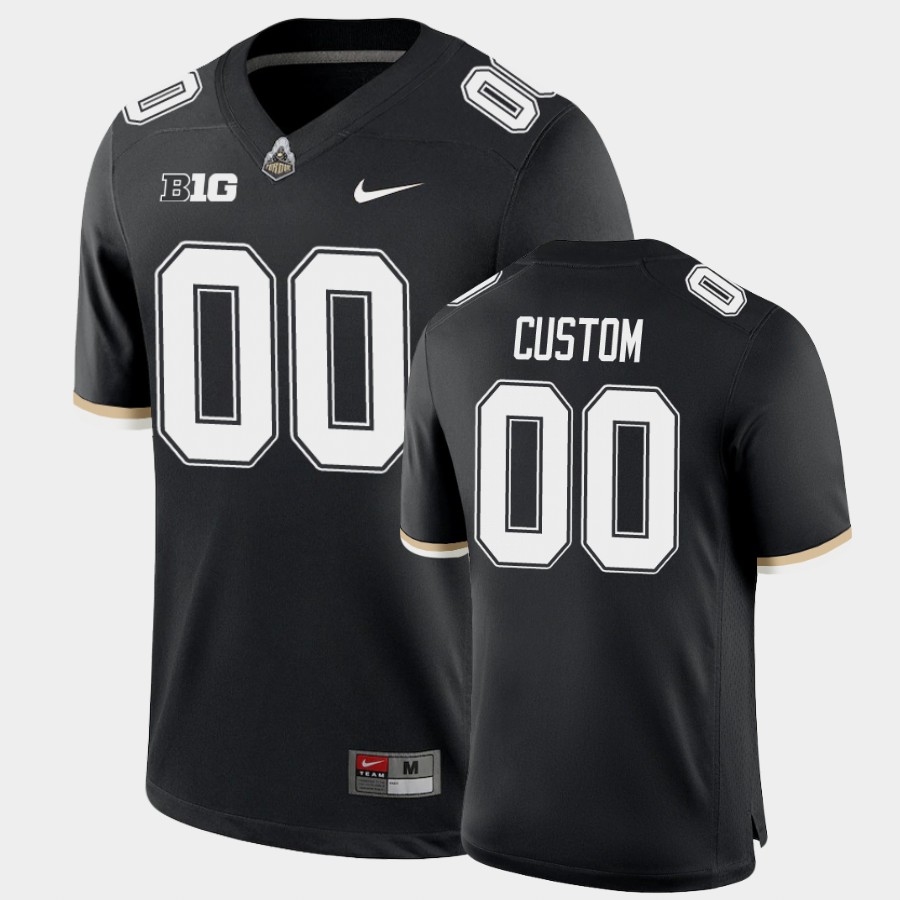  Men's Purdue Boilermakers Custom Nike Black Throwback Football Jersey 