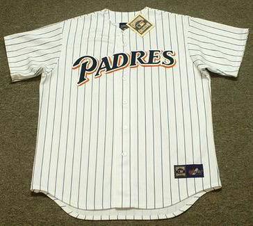  Men's San Diego Padres Custom 1990's Majestic Cooperstown Throwback Home Jersey 