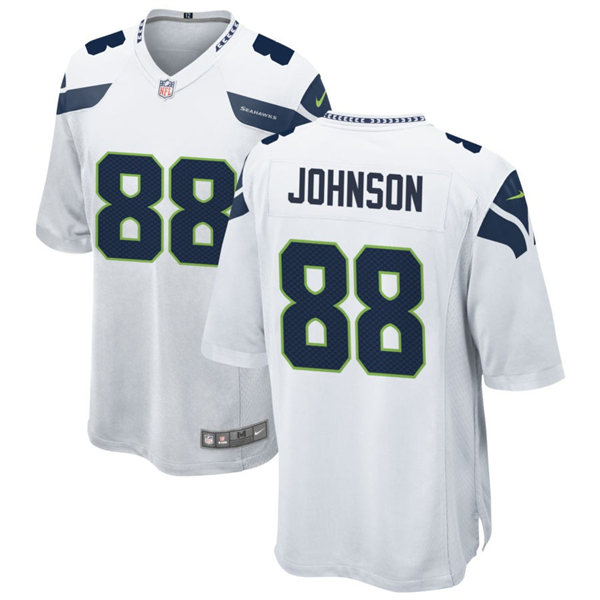  Men's Seattle Seahawks #88 Cade Johnson Nike White Vapor Limited Jersey 