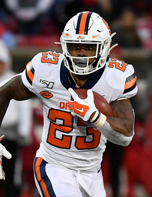  Men's Syracuse Orange #23 Abdul Adams Nike White College Football Jersey 