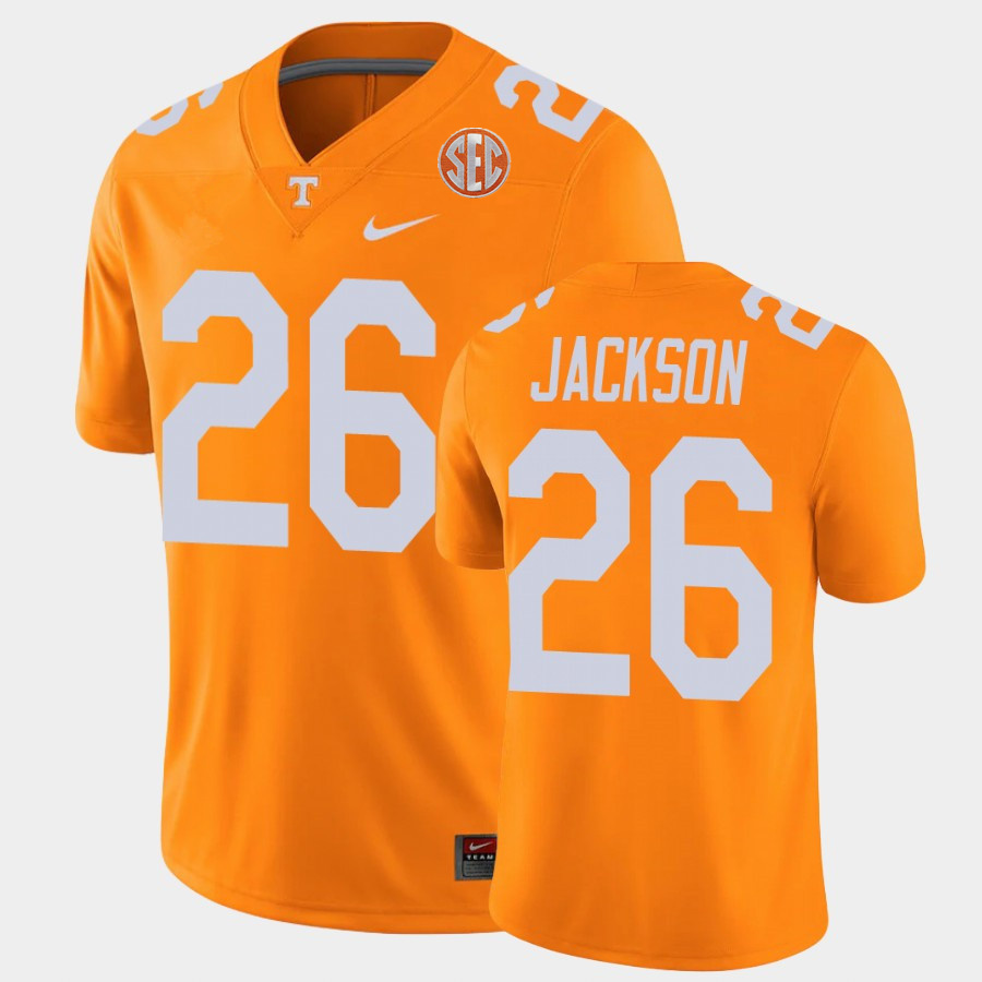  Men's Tennessee Volunteers #26 Theo Jackson Nike 2021 Orange College Football Game Jersey 