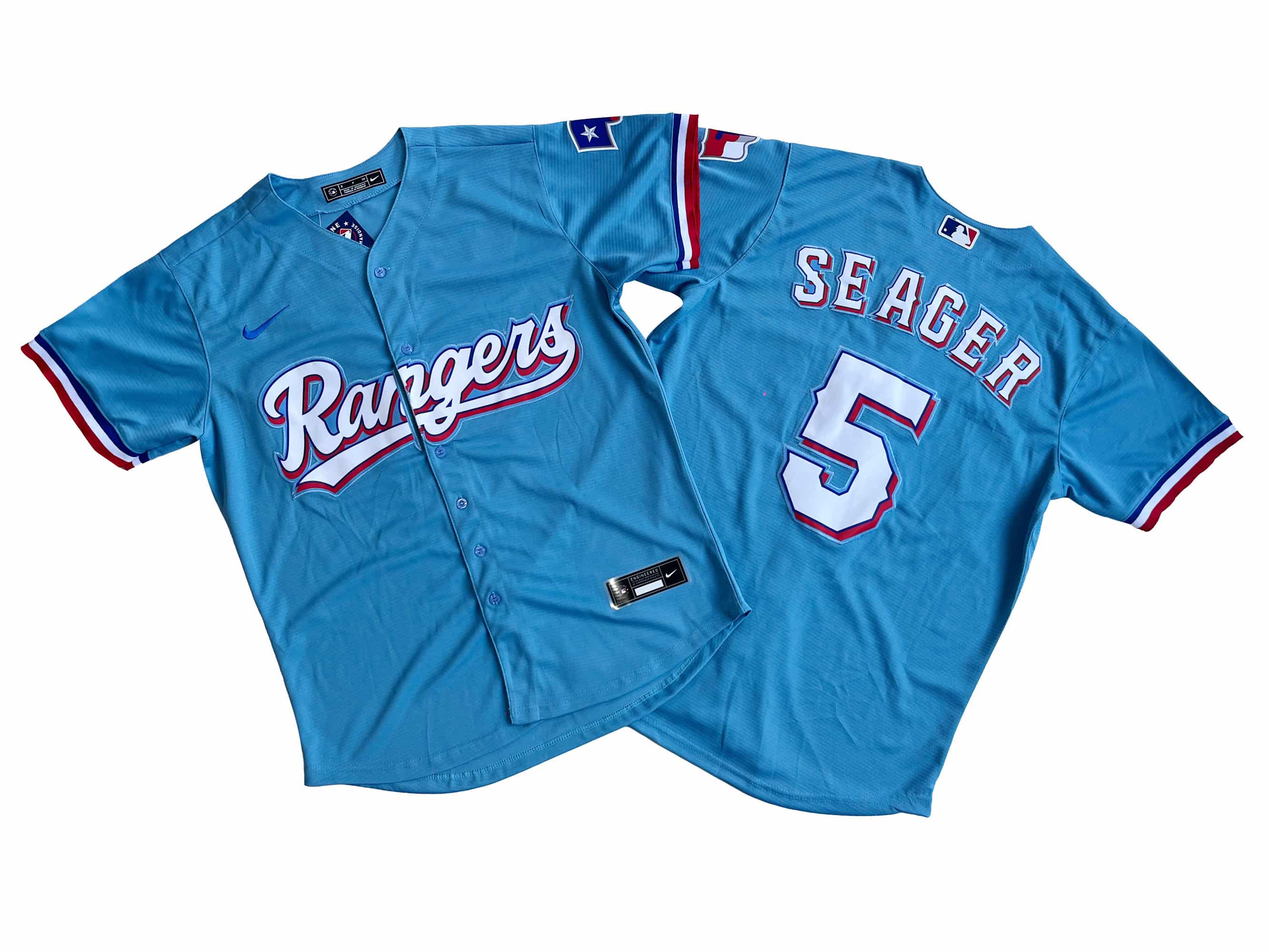 -Men's Texas Rangers 5# Corey Seager Nike Player Jersey