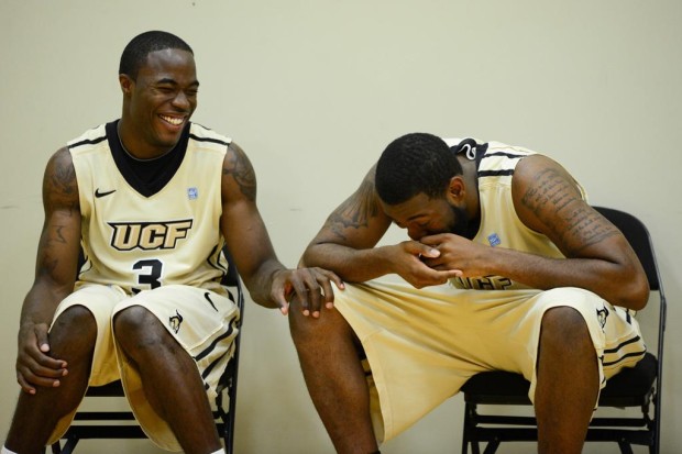  Men's UCF Knights Custom Nike Gold Basketball Jersey