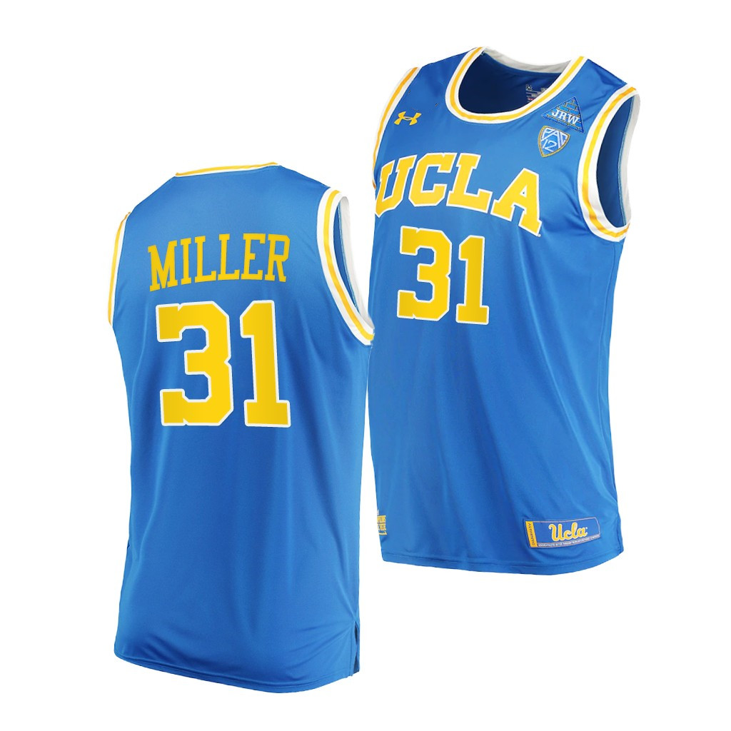  Men's UCLA Bruins Retired Player #31 Reggie Miller Under Armour Blue Basketball Jersey