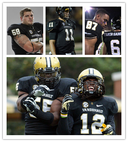  Men's Vanderbilt Commodores Custom Nike 2017 Black College Football Jersey