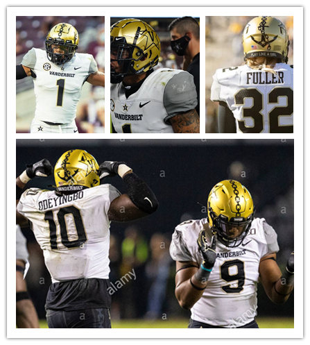  Men's Vanderbilt Commodores Custom Nike 2020 White Untouchable College Game Football Jersey 
