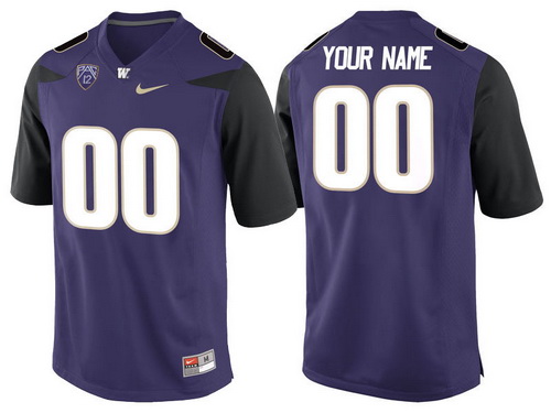  Men's Washington Huskies Custom Purple Limited Stitched College Football 2016 Nike NCAA Jersey 