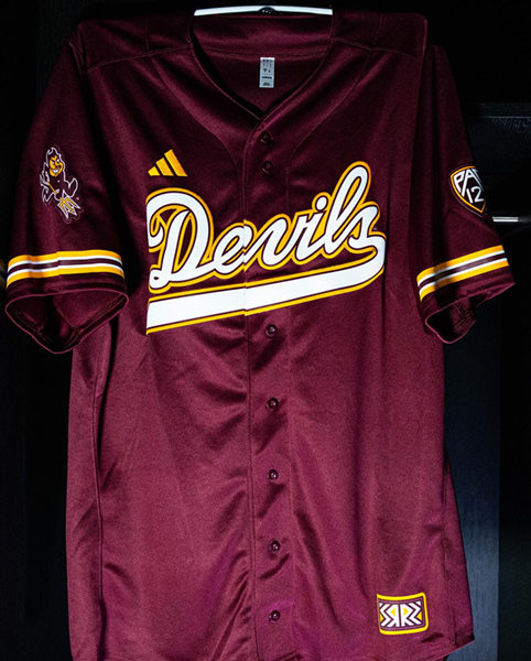  Men's Youth Arizona State Sun Devils Custom 2024 Maroon College Baseball Jersey 