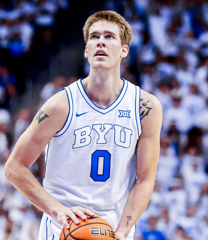  Men's Youth BYU Cougars Custom 2023 XII White College Basketball Game Jersey 