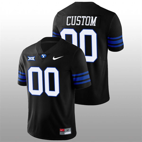  Men's Youth BYU Cougars Custom Nike 2023 XII College Football Game Jersey 