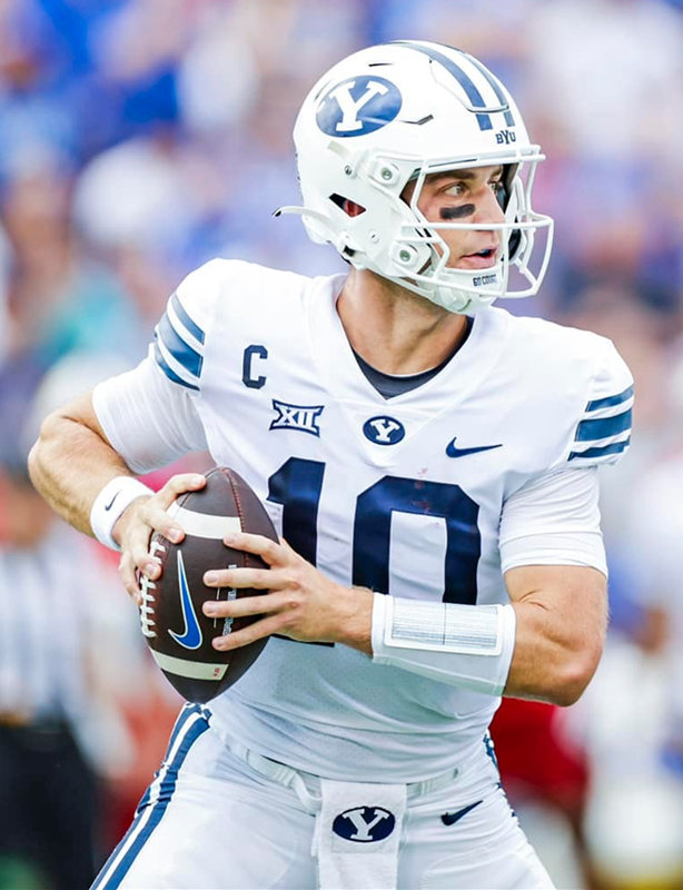  Men's Youth BYU Cougars Custom Nike 2023 XII White Navy College Football Jersey 