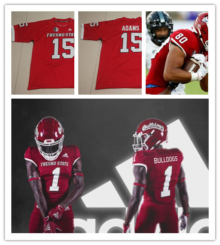  Men's Youth Fresno State Bulldogs Adidas 2020 Red College Football Jersey 