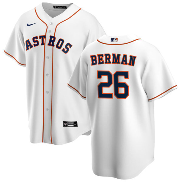  Men's Youth Houston Astros #26 Mark Berman Nike White Home Jersey 