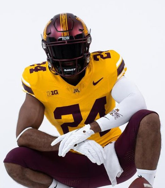  Men's Youth Minnesota Golden Gophers Custom 2024 Gold F.U.S.E. White Nike Untouchable Game Football Jersey 