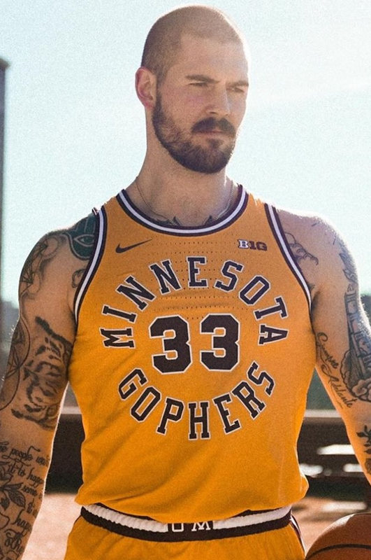  Men's Youth Minnesota Golden Gophers Custom Nike 2024 Gold Retro Basketball Jersey 