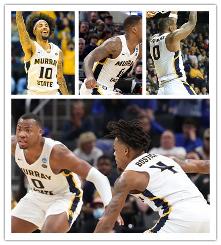  Men's Youth Murray State Racers Custom Nike 2021-22 White College Basketball Game Jersey 