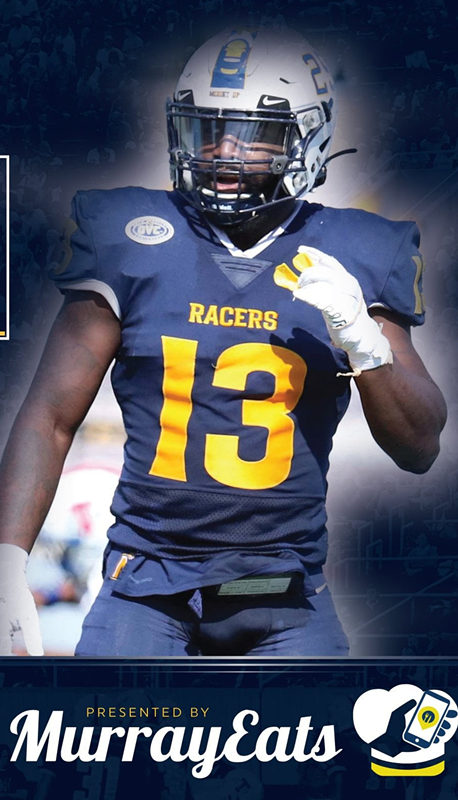  Men's Youth Murray State Racers Custom Nike 2021 Navy College Football Game Jersey 