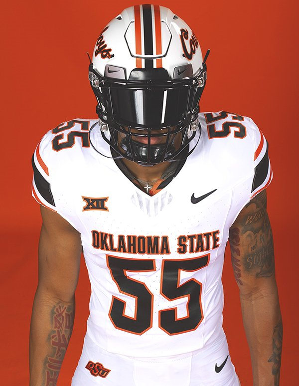  Men's Youth Oklahoma State Cowboys Custom Nike 2023 New Football Uniform Jersey White Black  