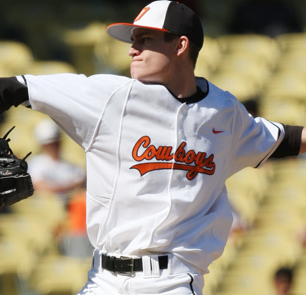  Men's Youth Oklahoma State Cowboys Custom Nike 2023 White Baseball Game Jersey 