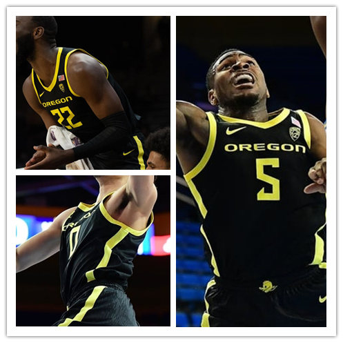  Men's Youth Oregon Ducks Custom Nike Black Basketball Game Jersey 