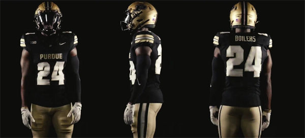  Men's Youth Purdue Boilermakers Custom Nike 2024 Black Football Jersey 