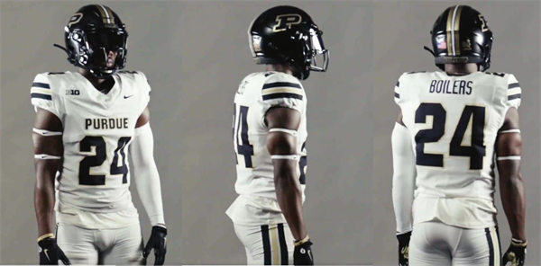  Men's Youth Purdue Boilermakers Custom Nike 2024 White Football Jersey 
