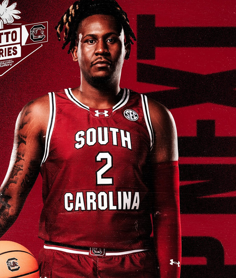  Men's Youth South Carolina Gamecocks Custom 2023-24 Garnet College Basketball Game Jersey 