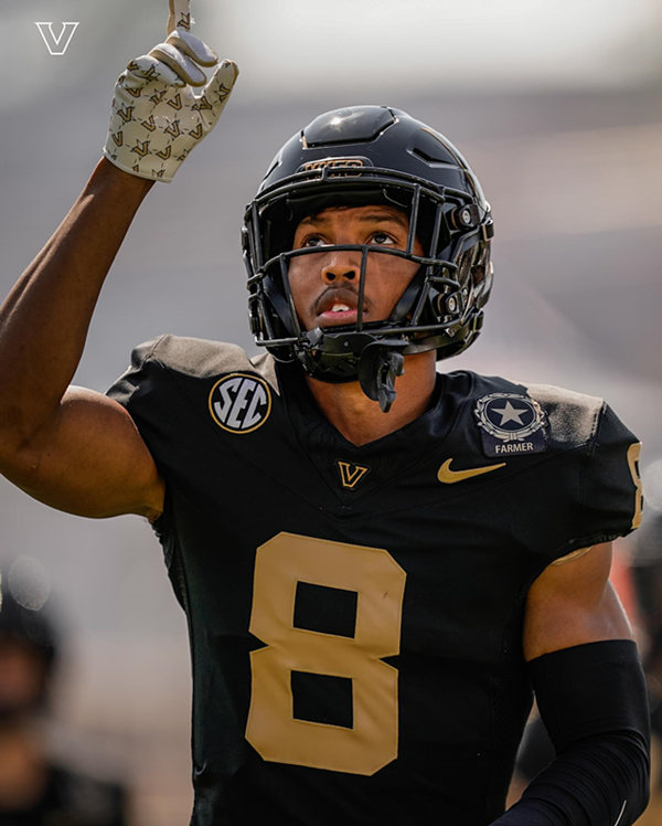  Men's Youth Vanderbilt Commodores Custom Nike 2023 Black Gold College Football Game Jersey 