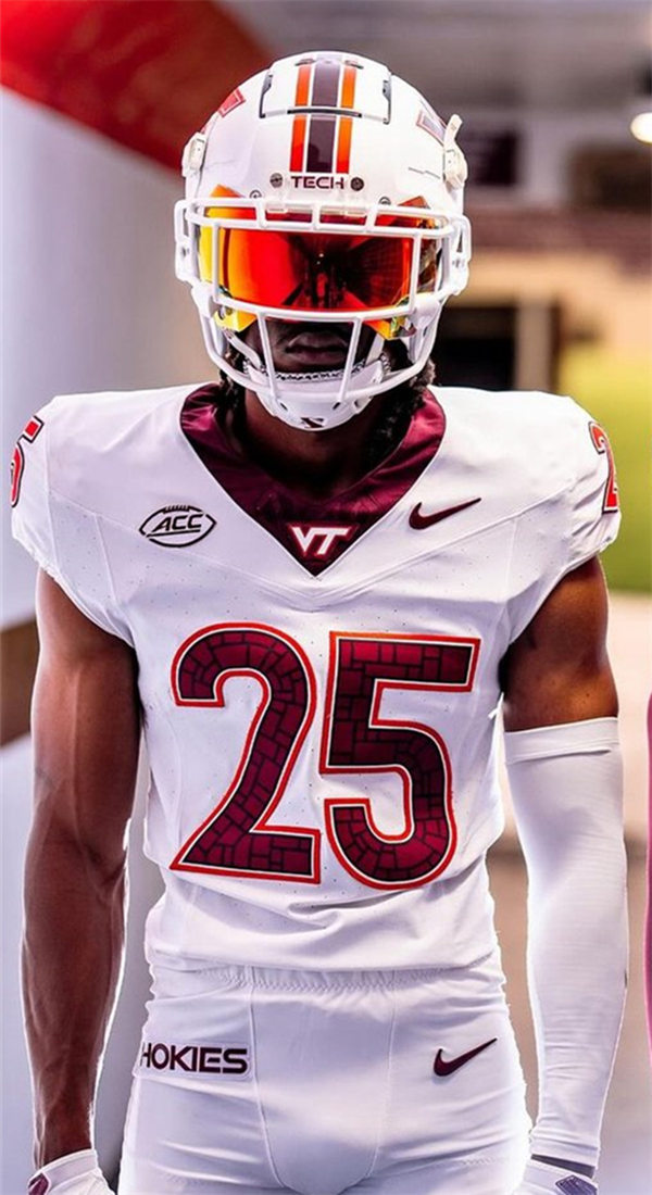  Men's Youth Virginia Tech Hokies Custom Nike 2024 White College Game Football Jersey 