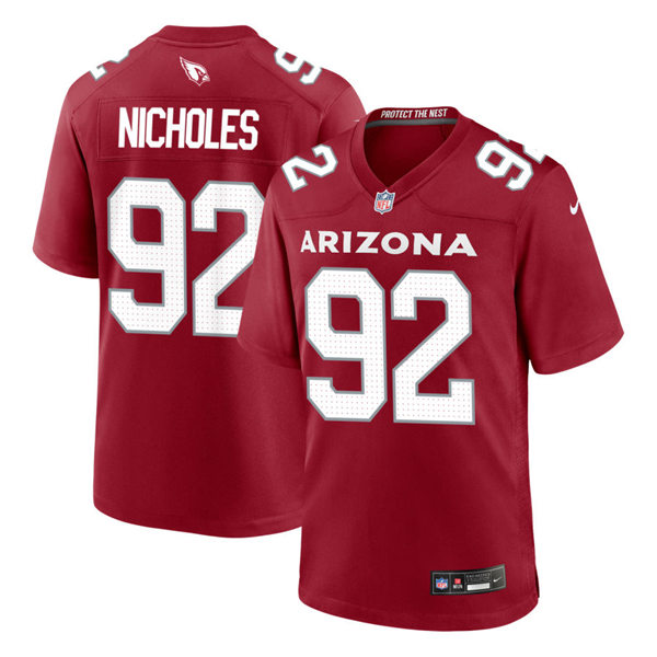  Mens Arizona Cardinals #92 Bilal Nicholes Cardinal Vapor F.U.S.E. Limited Jersey 