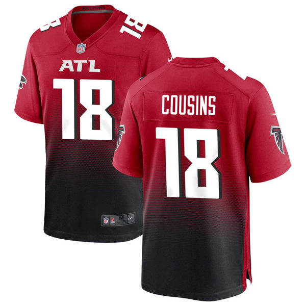  Mens Atlanta Falcons #18 Kirk Cousins Nike Red 2nd Alternate Vapor Limited Jersey 