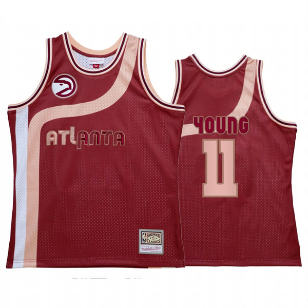  Mens Atlanta Hawks #11 Trae Young Red My Towns Wish Jersey 
