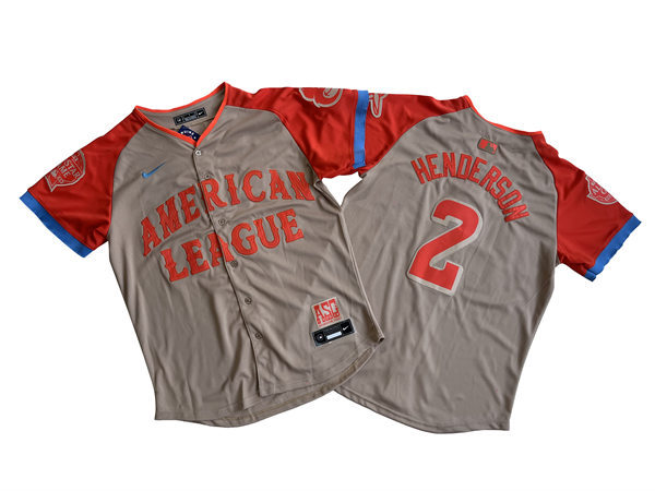  Mens Baltimore Orioles #2 Gunnar Henderson Nike 2024 MLB All-Star Game Limited Player Jersey - Cream 