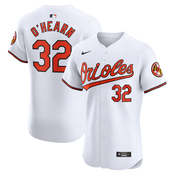  Mens Baltimore Orioles #32 Ryan O'Hearn Nike Home White Limited Jersey 