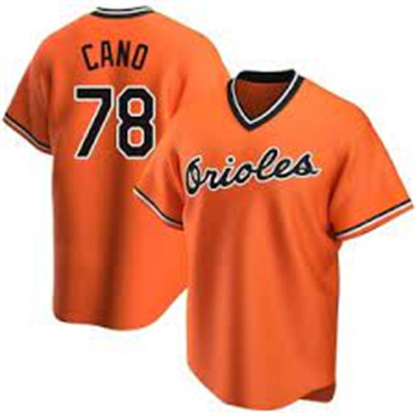  Mens Baltimore Orioles #78 Yennier Cano Nike Orange Pullover Cooperstown Collection Jersey 