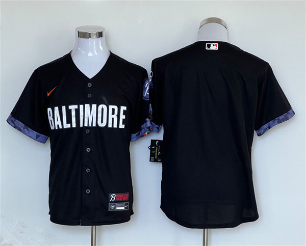  Mens Baltimore Orioles Blank 2023 City Connect Black 2023 City Connect Jersey  
