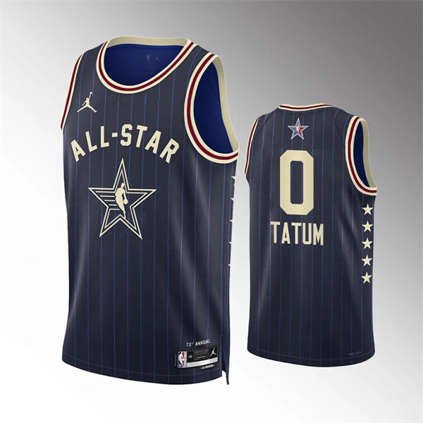  Mens Boston Celtics #0 Jayson Tatum Navy 2024 NBA All-Star Game Swingman Jersey 
