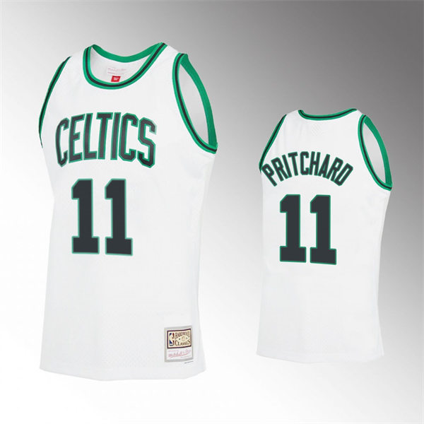  Mens Boston Celtics #11 Payton Pritchard White Reload 2.0 Hardwood Classics Jersey 