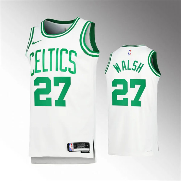  Mens Boston Celtics #27 Jordan Walsh White Association Edition Swingman Jersey 