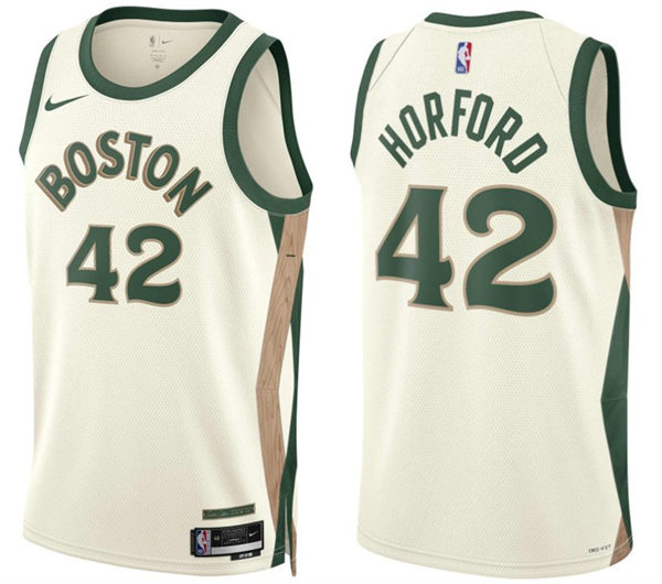  Mens Boston Celtics #42 Al Horford 2023-24 Cream City Edition Player Jersey 