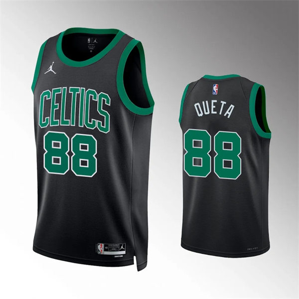  Mens Boston Celtics #88 Neemias Queta Black Statement Edition Jersey 
